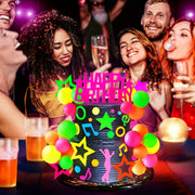 glowing glow ball cake toppers set play cake