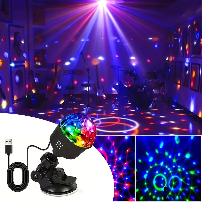 new disco light dj party light 7 lighting usb powered