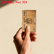 funny weird cardboard sticker bank cards