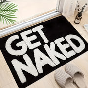 1 bathroom mat printed text soft durable flannel