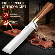 heavy duty full tang machete cutting trees