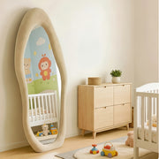 irregular full length mirror safe rounded