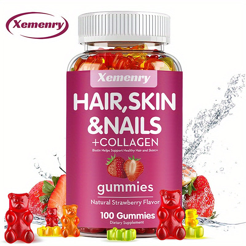 hair skin nails collagen biotin vitamin c e