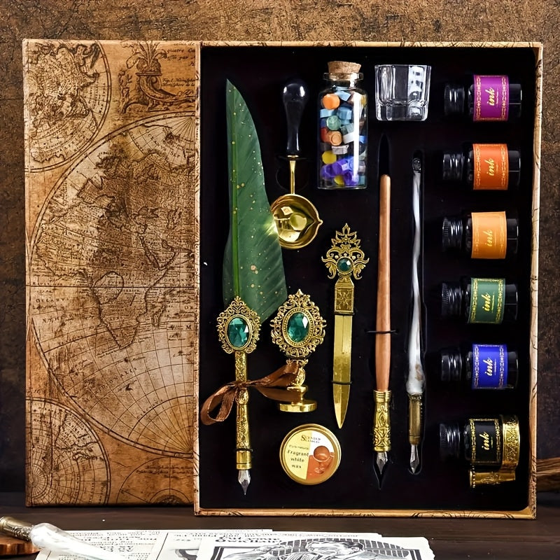 halloween gifts vintage pen set calligraphy painting