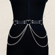 multiple sizes womens gothic punk fashion heart