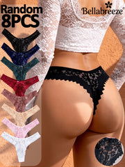 random 8pcs womens lace soft breathable