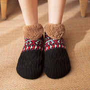 1 pair mens sherpa fluffy warm winter socks slippers non