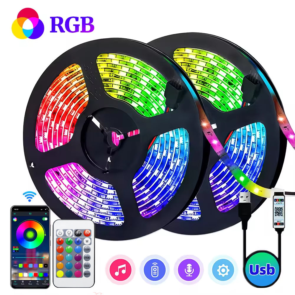 lqhzmyy smart bedroom led light strip control