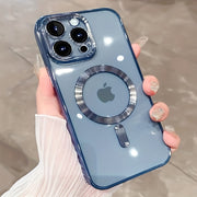 magnetic thin phone case plating full camera protection