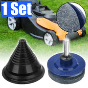 universal lawn mower blade sharpener designed rotary mowers