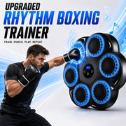 music boxing wall mounted trainer gloves interactive punch
