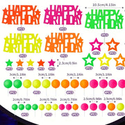 glowing glow ball cake toppers set play cake