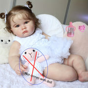 realistic 60cm 24inch soft vinyl fat big doll 3d