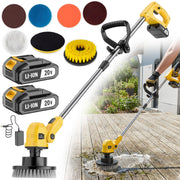 wireless rotating floor cleaner 2 brushes 4 mop pads a