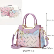 womens 3pcs handbag set fashion bag geometric