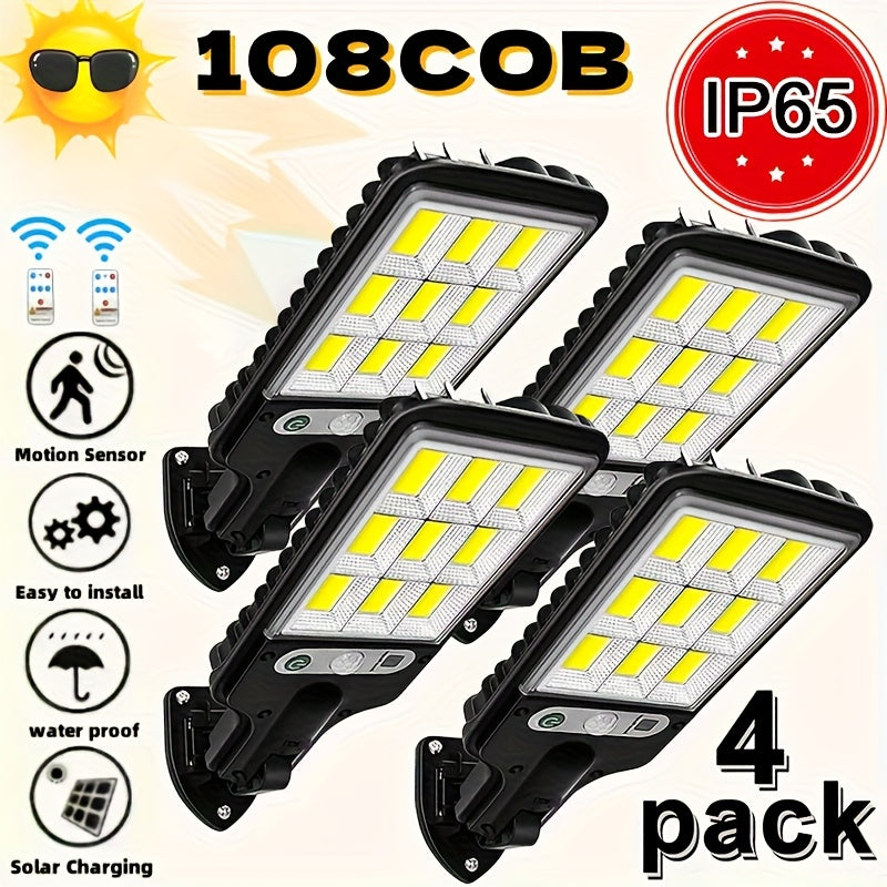 solar powered street light 8 6 4 2pcs sensor