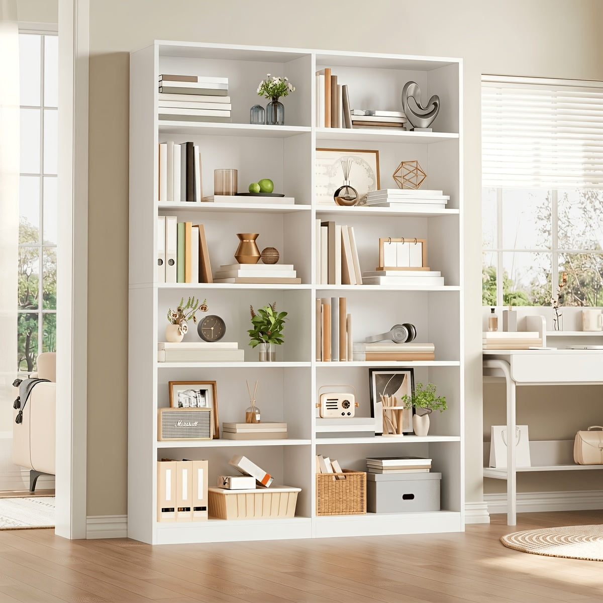 fultru 74 3 bookshelf bookcase 6 tier bookcase