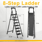 heavy duty step ladder platform folding step stool