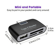 portable otg card reader writer suitable type plug