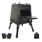 portable wood burning camp stove heavy duty outdoor campfire