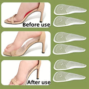 two silicone arch support insoles massage particles