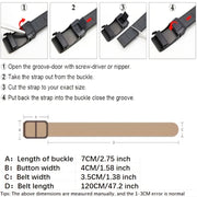 mens casual imitation nylon outdoor anti belt