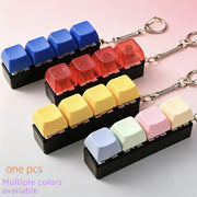 keychain multi color keychain fidget clicker bag charm