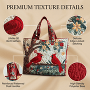 womens red bird 3d printed quilted