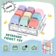 random color 9 key thumb piano keychain compact elegant