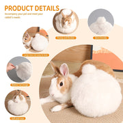 rabbit soothing plush chewable rabbits cage