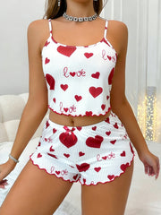 womens casual print ribbed strappy shorts