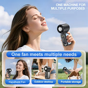 mini handheld fan 3600mah battery motor portable