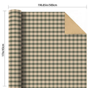 1 roll green wrapping paper roll rustic