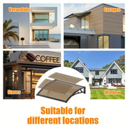uv resistant weather polycarbonate patio awning abs frame
