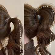 womens high ponytail volumizing hair clip random color anti