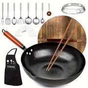 wok frying pan wok set nonstick 12 6 inch pan 13