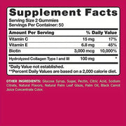 hair skin nails collagen biotin vitamin c e