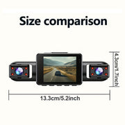 multi angle dash cam four lenses front rear 1080p
