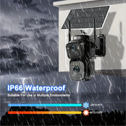 ip66 waterproof 10x degree low power cctv solar
