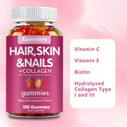 hair skin nails collagen biotin vitamin c e