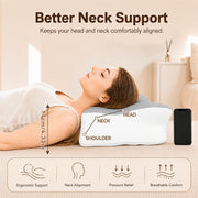 wkeff almohada cervical para cuello pillows sleeping