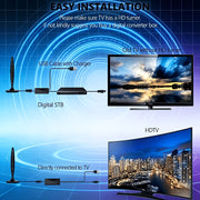 high definition tv antenna supports 4k 1080p full hdtv 200