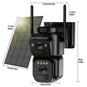 ip66 waterproof 10x degree low power cctv solar