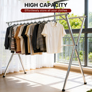 three bar foldable clothes drying rack 63 78 7 95