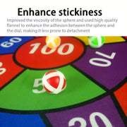 large size foldable board sticky ball game set 12pcs