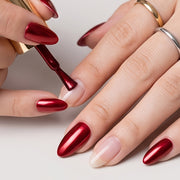 tinovo metallic burgundy nail polish 12ml natural quick