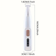1 pet grooming electric clipper usb rechargeable led light
