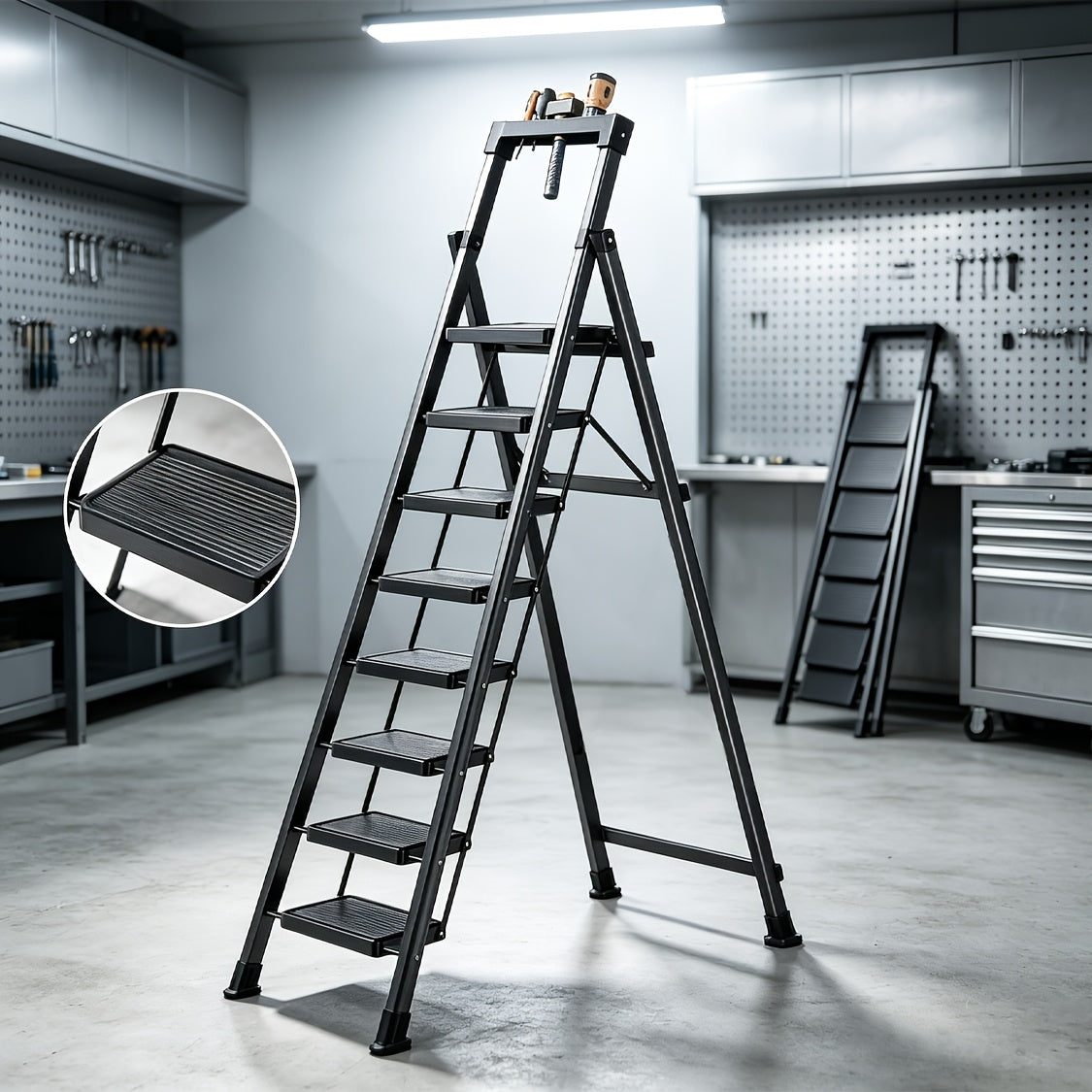 heavy duty step ladder platform folding step stool