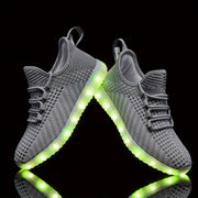 women men light shoes usb charging led shoes halloween