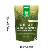 oil oregano 300 count 2 in 1 formula black